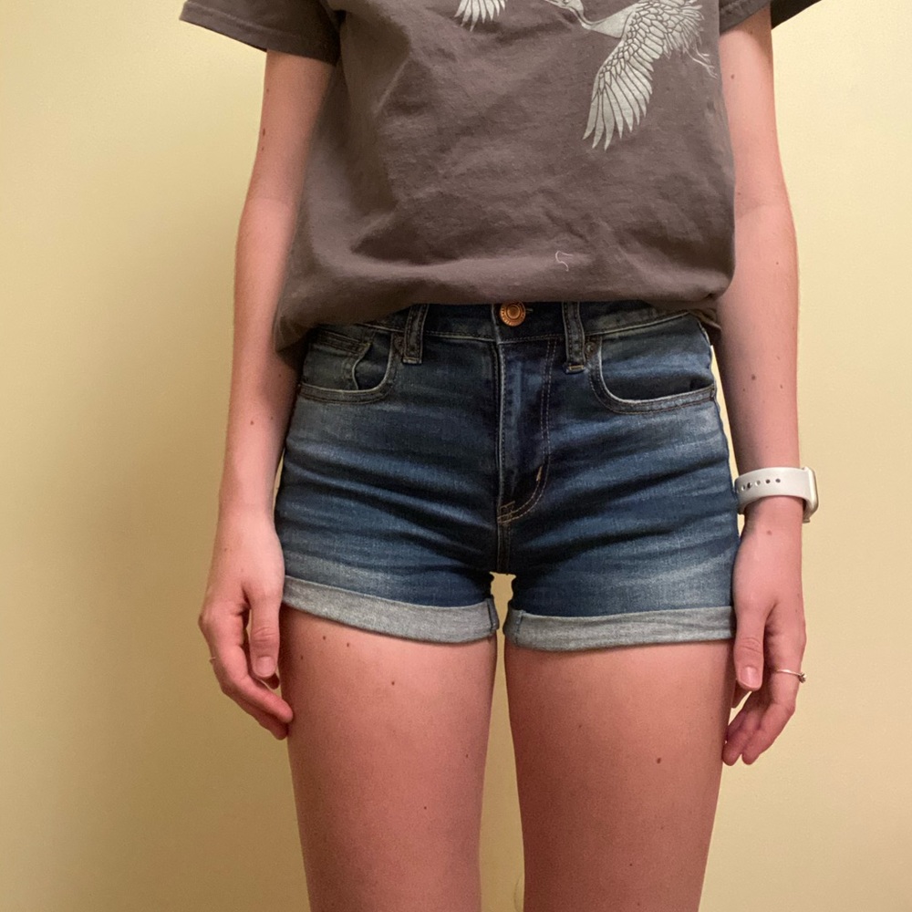 American Eagle Medium Wash Denim Shorts
